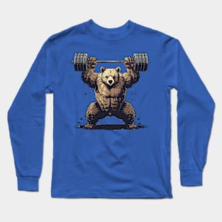 bear deadlift Long Sleeve T-Shirt